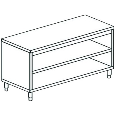 СТОЛ ПРОИЗВОДСТВЕННЫЙ ЗАКРЫТЫЙ С 3-Х СТОРОН APACH CHEF LINE LWC723SH2 1