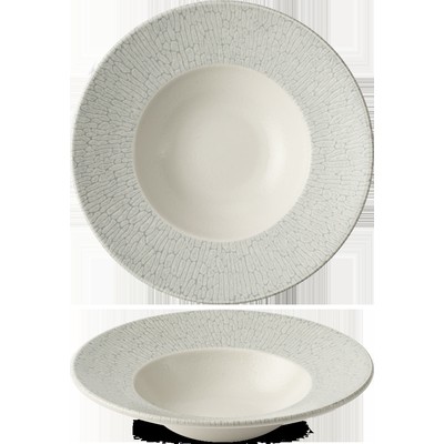 Тарелка для пасты 24см 0,284л, с широким бортом, Delta, цвет Grey DELGVWBM1 1