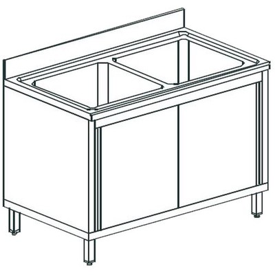 ВАННА МОЕЧНАЯ APACH CHEF LINE L2S106-44SD 1