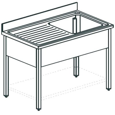 ВАННА МОЕЧНАЯ APACH CHEF LINE LS116-54LW