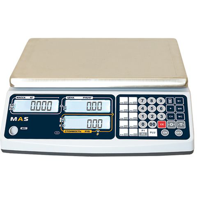 Весы торговые электронные без стойки MAS MR1-15 RS-232