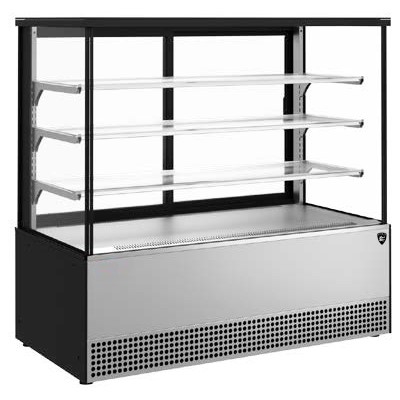 ВИТРИНА КОНДИТЕРСКАЯ KAYMAN KВК-1305М ЛЮКС КВАДРО ЧЕРНЫЙ