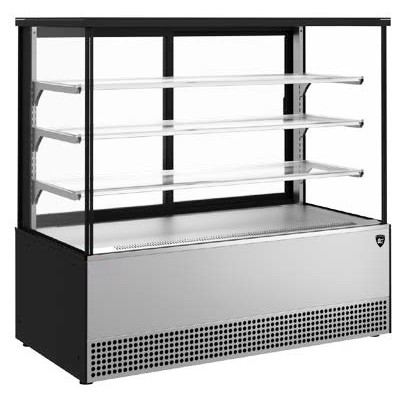 ВИТРИНА КОНДИТЕРСКАЯ KAYMAN KВК-1305М ЛЮКС КВАДРО СЕРЫЙ МАТОВЫЙ