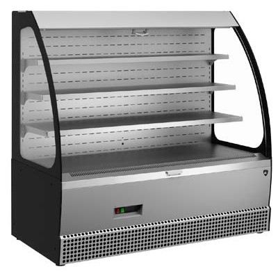 ВИТРИНА КОНДИТЕРСКАЯ KAYMAN KВК-1305МГ ОТКРЫТАЯ ПРИСТЕННАЯ ЛЮКС СЕРЫЙ МАТОВЫЙ