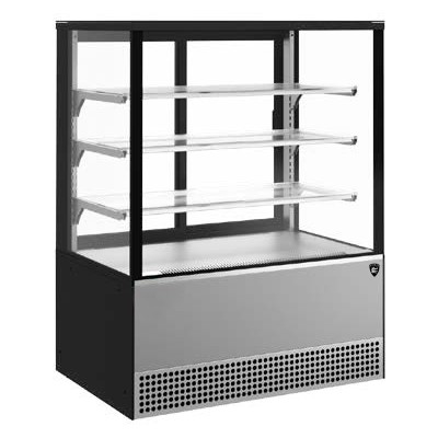 ВИТРИНА КОНДИТЕРСКАЯ KAYMAN KВК-950М ЛЮКС КВАДРО ЧЕРНЫЙ