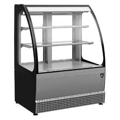 ВИТРИНА КОНДИТЕРСКАЯ KAYMAN KВК-950М СТАТИКА ЛЮКС СЕРЫЙ МАТОВЫЙ