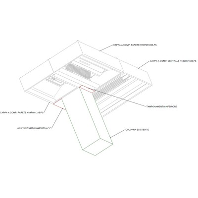 ЗОНТ ПРИТОЧНО-ВЫТЯЖНОЙ ЦЕНТРАЛЬНЫЙ APACH CHEF LINE AIHI14CON/SOL.B SPECIAL 1